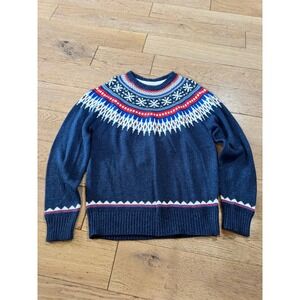 American Eagle‎ Outfitters Fair Isle Sweater Crew Neck Long Sleeve Size L